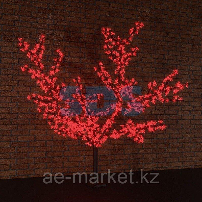Светодиодное дерево "Сакура",  высота 3,6м,  диаметр кроны3,0м,  красные светодиоды,  IP65, понижающий