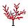 Светодиодное дерево "Сакура",  высота 3,6м,  диаметр кроны3,0м,  красные светодиоды,  IP65, понижающий, фото 2