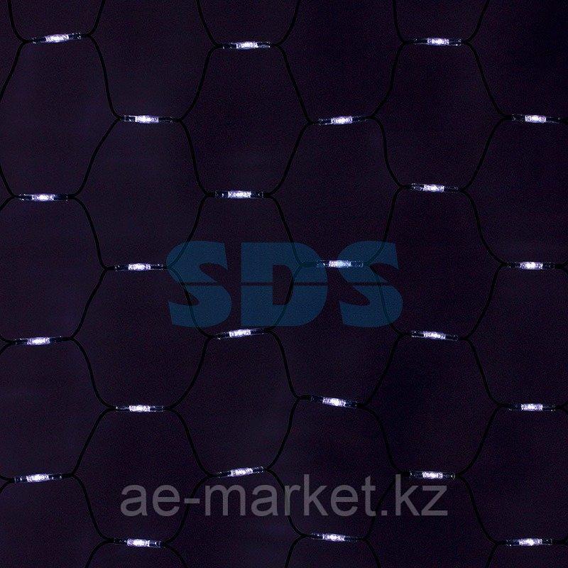 Гирлянда Сеть, LED диоды, 2х3м. , (432 диодов), черный провод "каучук", белые диоды, с контроллером - фото 1 - id-p92043277