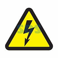 Наклейка знак электробезопасности "Опасность поражения электротоком"200*200*200 мм Rexant