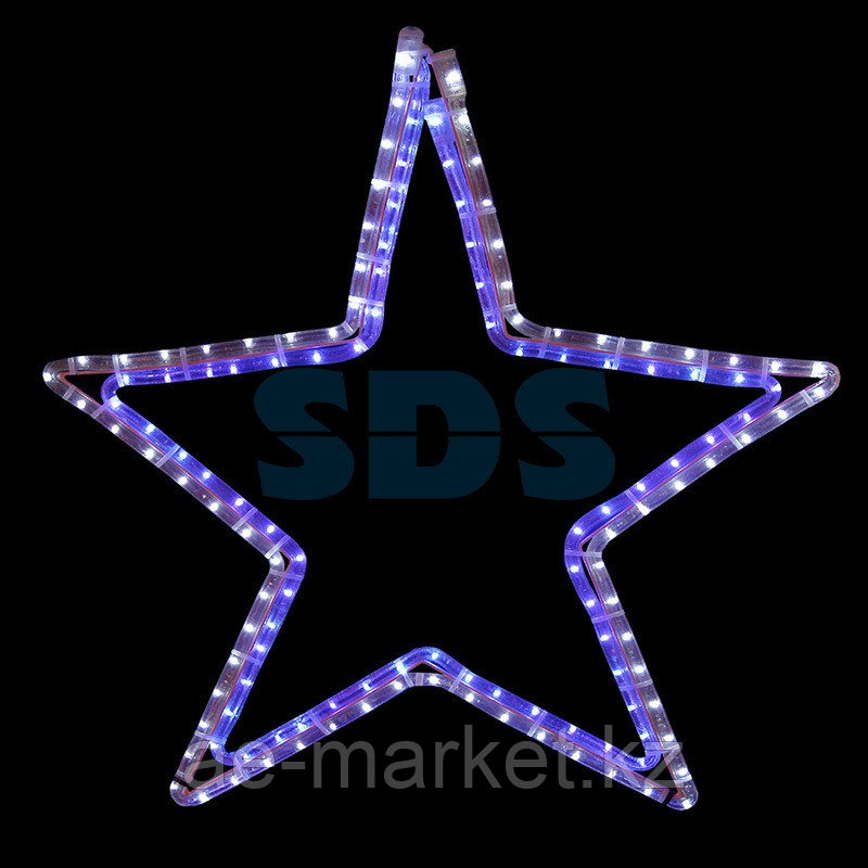 Фигура световая "Звезда" цвет белый/синий, размер 56 х 60 см NEON-NIGHT - фото 2 - id-p92042334