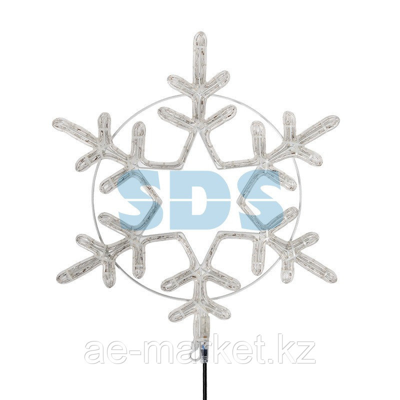 Фигура "Снежинка" цвет ТЕПЛЫЙ БЕЛЫЙ, размер 55*55 см NEON-NIGHT - фото 3 - id-p92042335