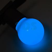 Лампа шар e27 5 LED &Oslash;45мм - синяя