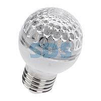 Лампа шар e27 9 LED &Oslash;50мм синяя