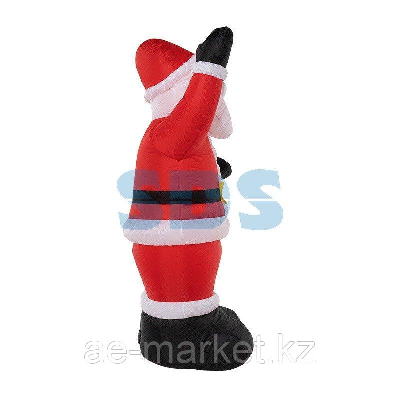 3D фигура надувная "Дед Мороз приветствует", размер 240 см, внутренняя подсветка 5 LED, компрессор с - фото 6 - id-p92043090