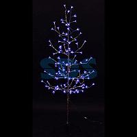 Дерево комнатное "Сакура", ствол и ветки фольга, высота 1.5 метра, 120 светодиодов синего цвета,