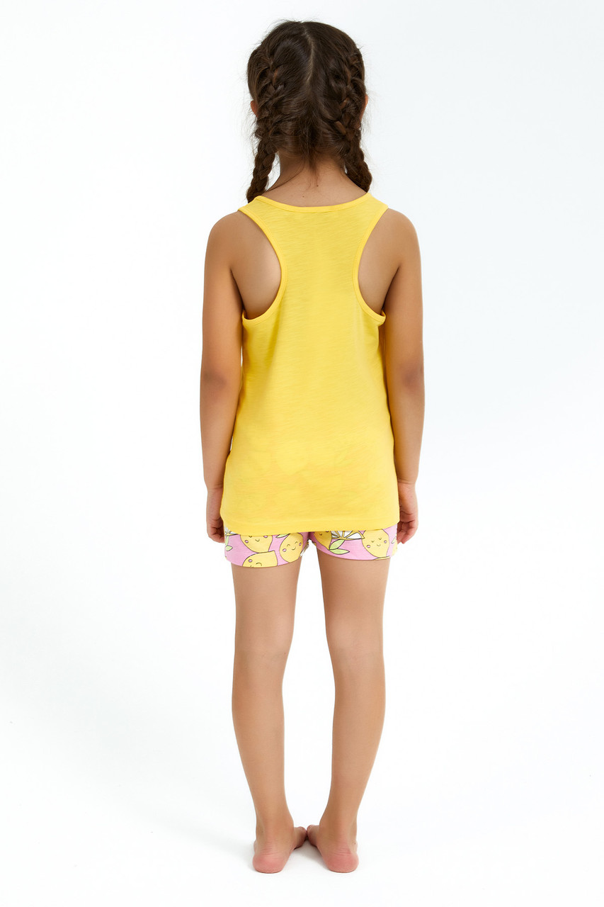 Пижама детская девичья* 2-3 года / 92-98 , желтый - фото 4 - id-p99506359