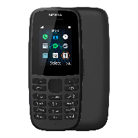Мобильный телефон Nokia 105 Duos, 16KIGB01A01, Black