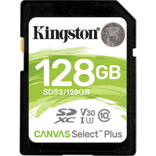 Карта памяти SD Kingston Canvas Select Plus 128GB SDS2/128GB UHS-I R100 V30