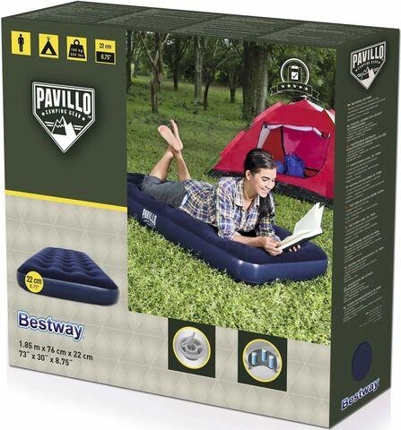 Матрас надувной для кемпинга Bestway PAVILLO Horizon Airbed с флоковым покрытием (67003, 152х203х22 см) - фото 5 - id-p100398387