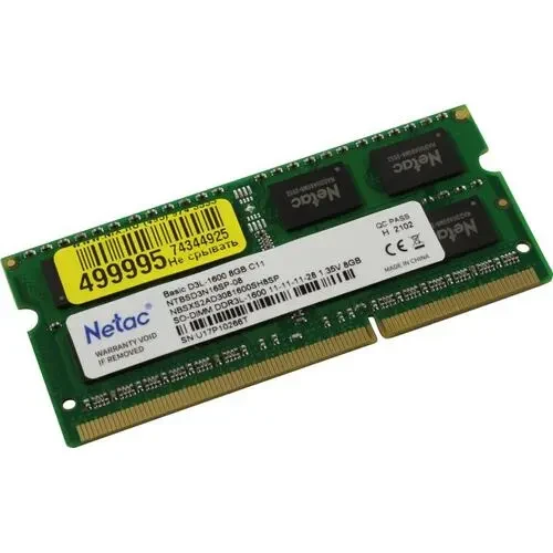 Память оперативная DDR4 Notebook Netac BASIC NB4-2666 4G - фото 1 - id-p98692803