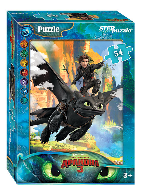 Мозаика puzzle 54 Как приручить дракона - 3 (DreamWorks)