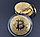 Bitcoin Брелок сувенирный gold, фото 2