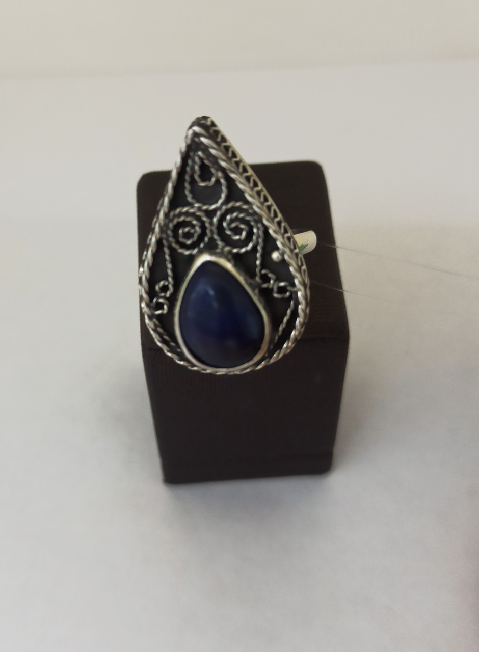 Кольцо с лазуритом "Аягоз" /
19 размер ( пр. Абая 141 ), фото 1