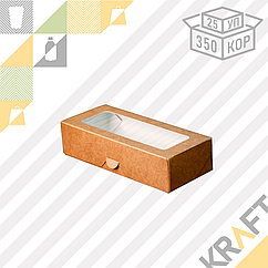 (Eco Tabox PRO 500) Коробка с окном 170*70*40 DoEco (25/350)