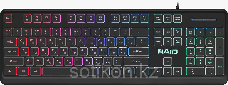 Клавиатура игровая клавиатура Defender Raid GK-778DL RU,Rainbow, 104 кнопки, фото 2