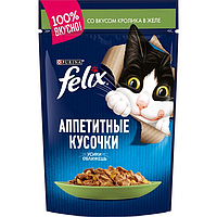 Felix для кошек кусочки с кроликом в желе ,26*пауч 75гр