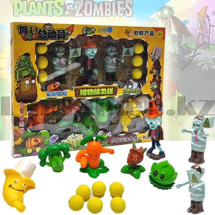 Набор фигурок растения против зомби Plants vs zombies (3 зомби , 5 растений, 6 боеприпасов) 130-20