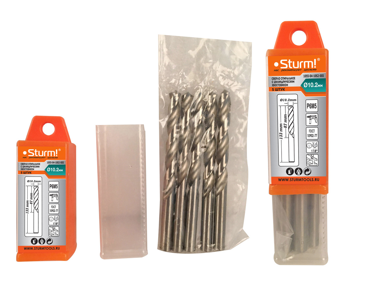 Сверло по металлу Sturm! 1055-04-10S2-SS5