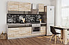 Кухонный гарнитур Лофт, белый, фасад - дуб Юкон 240х220х60 см