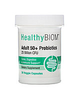 HealthyBiom Пробиотики для людей старше 50 лет, 25 млрд КОЕ, 30 растительных капсул
