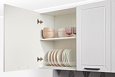 Кухонный гарнитур Эстель, белый, айленд силк 240х210х60 см, фото 3