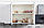 Кухонный гарнитур Эстель, белый, айленд силк 240х210х60 см, фото 7
