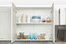 Кухонный гарнитур Форест, белый, фасада - ясень Анкор тёмный 240х217х52,6 см, фото 3