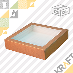 (Eco Tabox PRO 1500) Коробка с окном 200*200*40 DoEco (25/150)