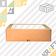 (ECO Tabox PRO 1555) Коробка с окном 200*200*55 DoEco (25/125), фото 3