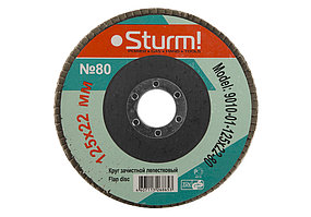 Зачистной круг лепестковый Sturm! 9010-01-125x22-80