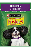 Friskies для собак говядина и ягненок,85гр