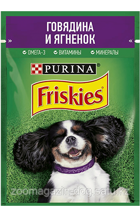 Friskies для собак говядина и ягненок, 85гр x 26 шт