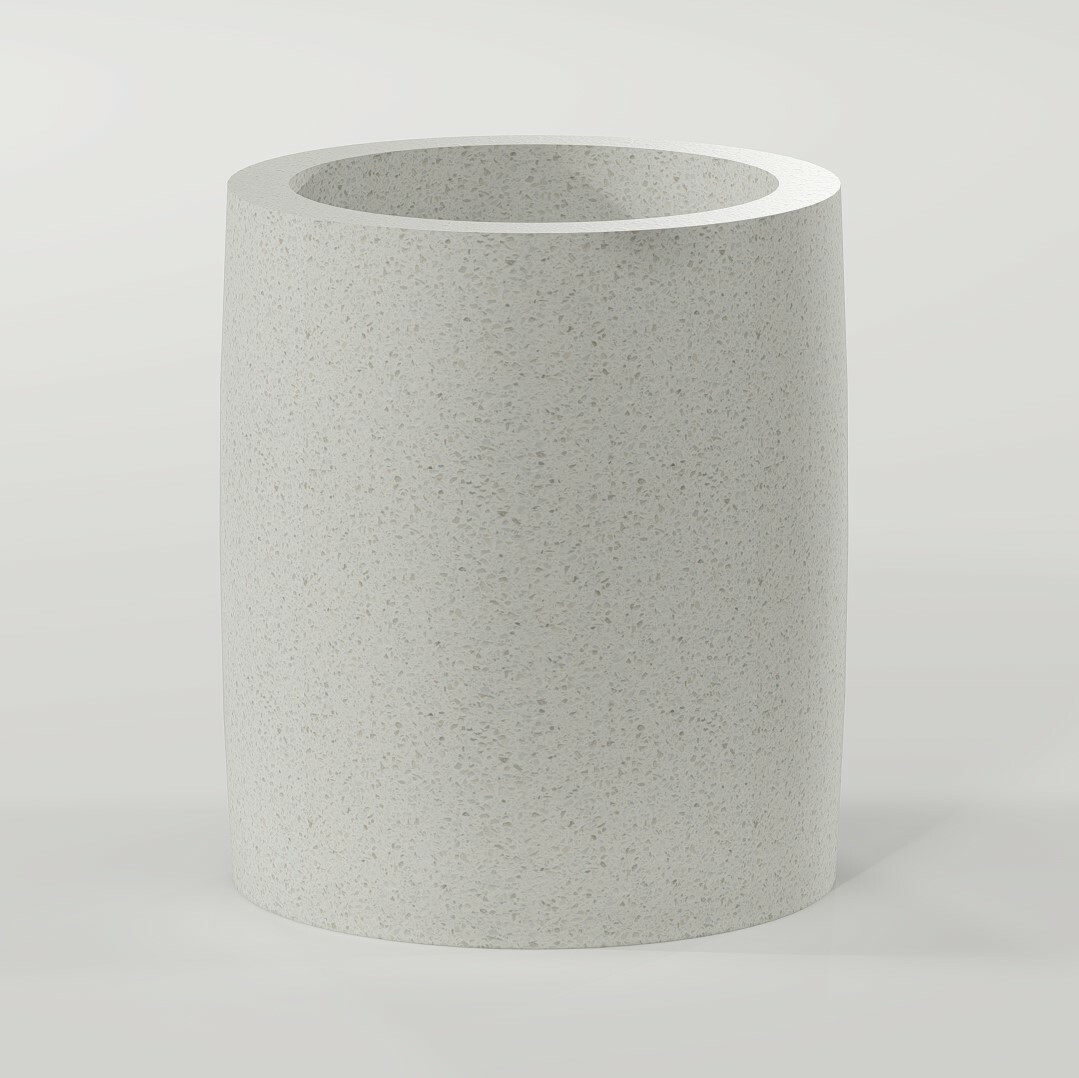 Вазон из композитного мраморного камня Mug