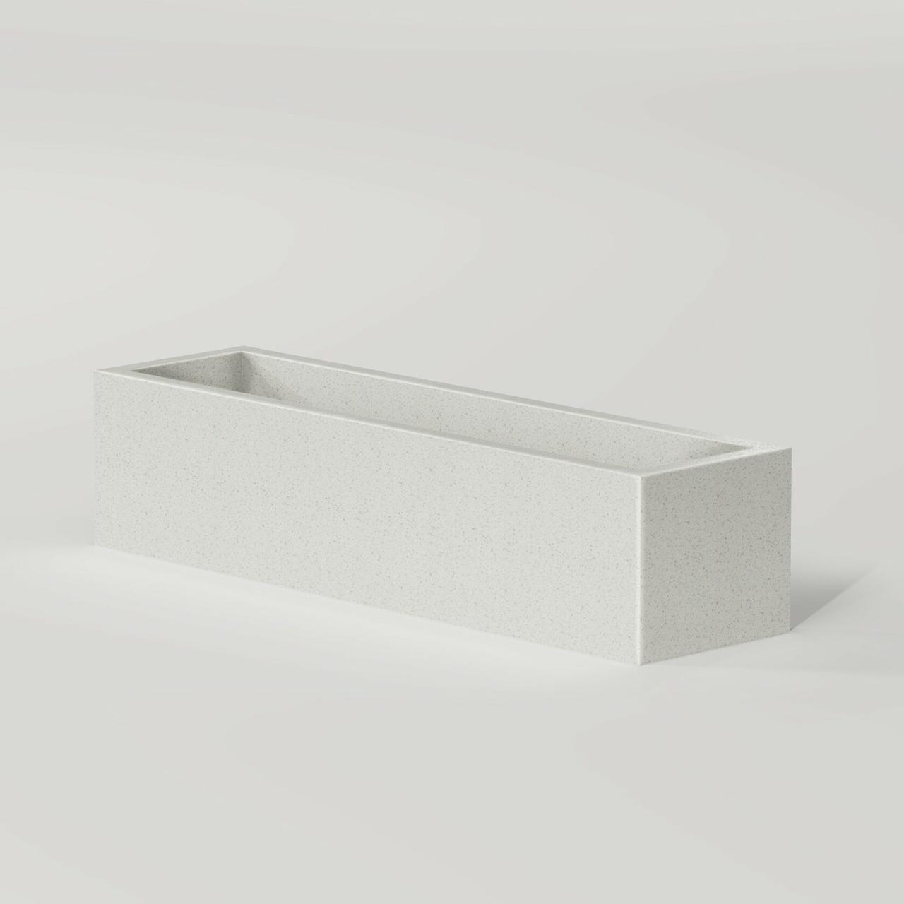 Вазон из композитного мраморного камня Mini block