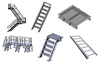 Лестницы, площадки, стремянки и ограждения