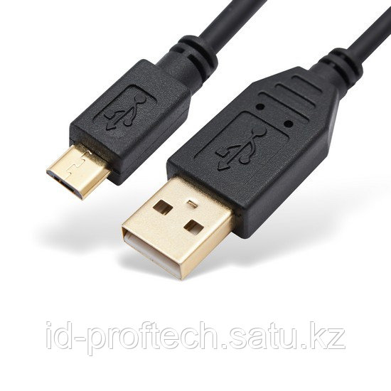 Переходник, SHIP, SH7048G-1.2P, MICRO USB на USB 2.0, Пол. пакет, 1.2 м, Чёрный