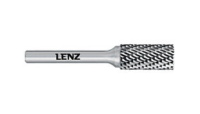 Твердосплавная борфреза Lenz, форма В (цилиндр с торцовыми зубьями) 6, 25, 50