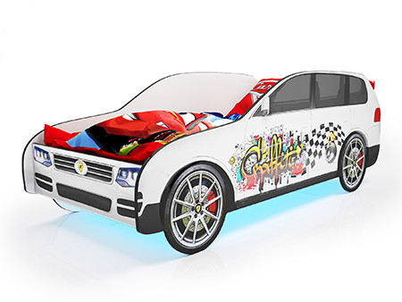 Кровать машина Джип VW Туарег с матрасом