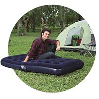 Матрас надувной для кемпинга Bestway PAVILLO Horizon Airbed с флоковым покрытием (67001, 99х188х22 см)