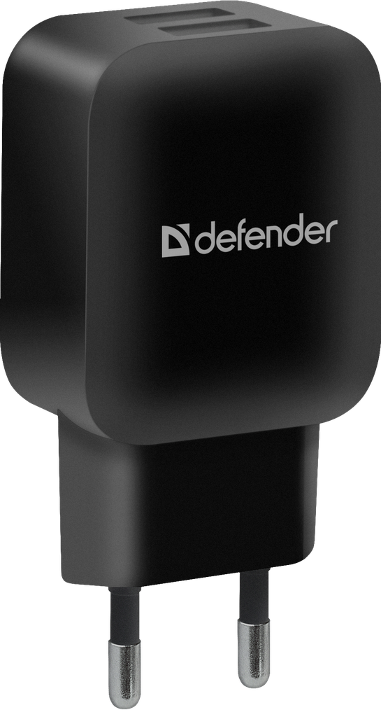 Defender EPA-13 Зарядное устройство сетевое 2xUSB, 5V/2.1А, черный - фото 3 - id-p100419494