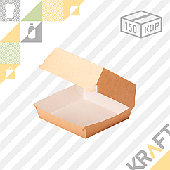 Упаковка для бургеров L 140*140*70 (Eco Burger L) DoEco (150)