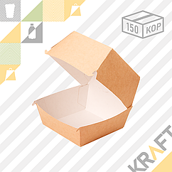 Упаковка для бургеров XL 130*130*110 (Eco Burger XL) DoEco (150)
