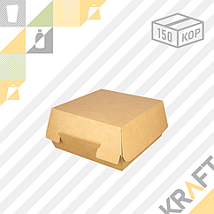 Упаковка для бургеров M 115*115*60 (Eco Burger M) DoEco (150)