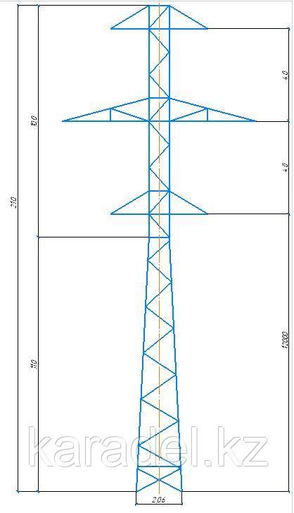 Промежуточная опора ПС35-4 3079тм-Т6