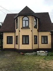 Сәндік жабын Қасбеті АМК бір түсті кірпіш