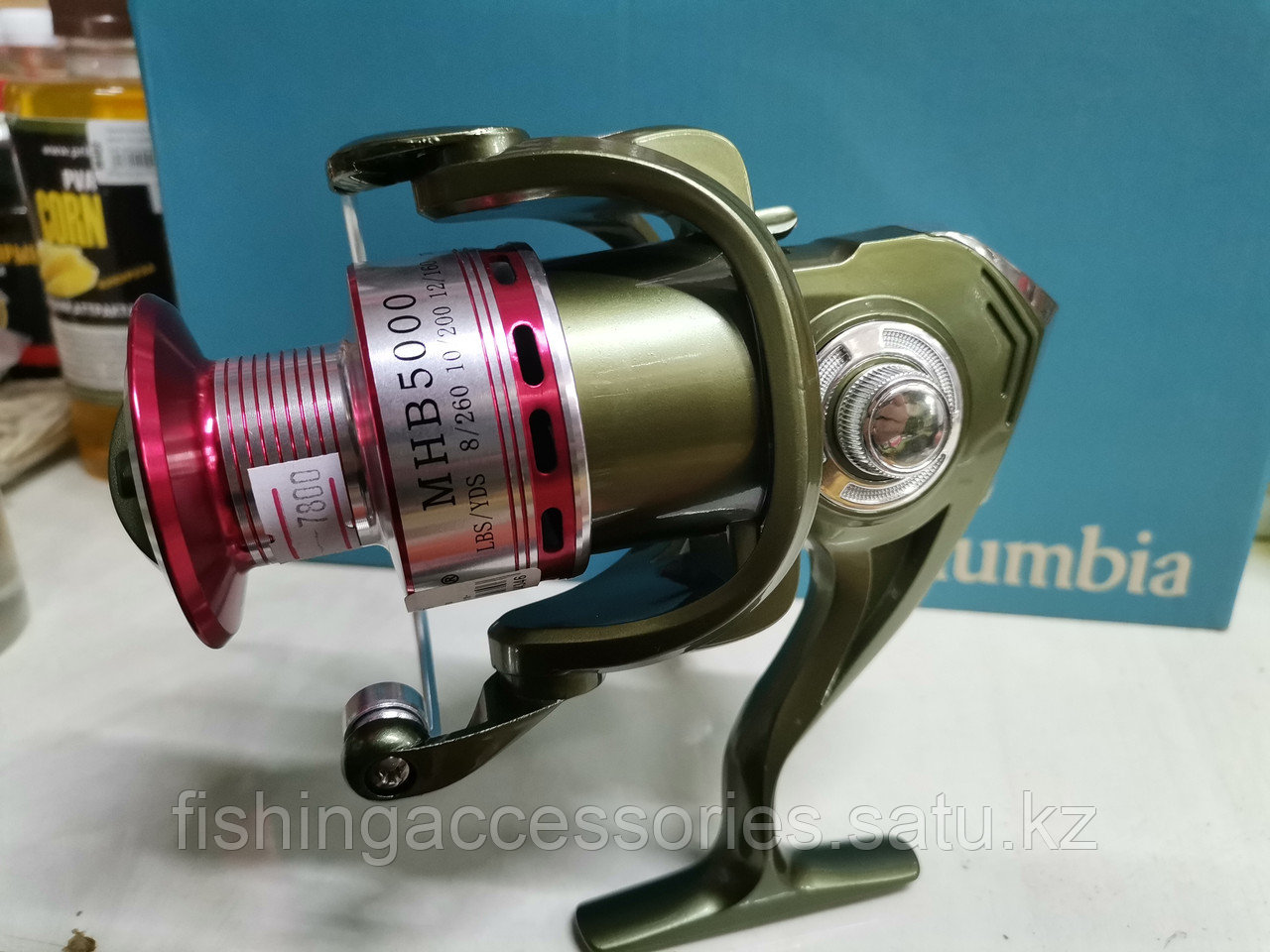 Катушка MHB 5000 5.1:1 10вв AOQIUSITE темнозеленый-красный 92692 Китай