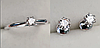 Золотой набор с бриллиантами(кольцо0.18Сt VS2/H, VG - Cut-серьги 0.30Ct VS2/G, EX-Cuti )
