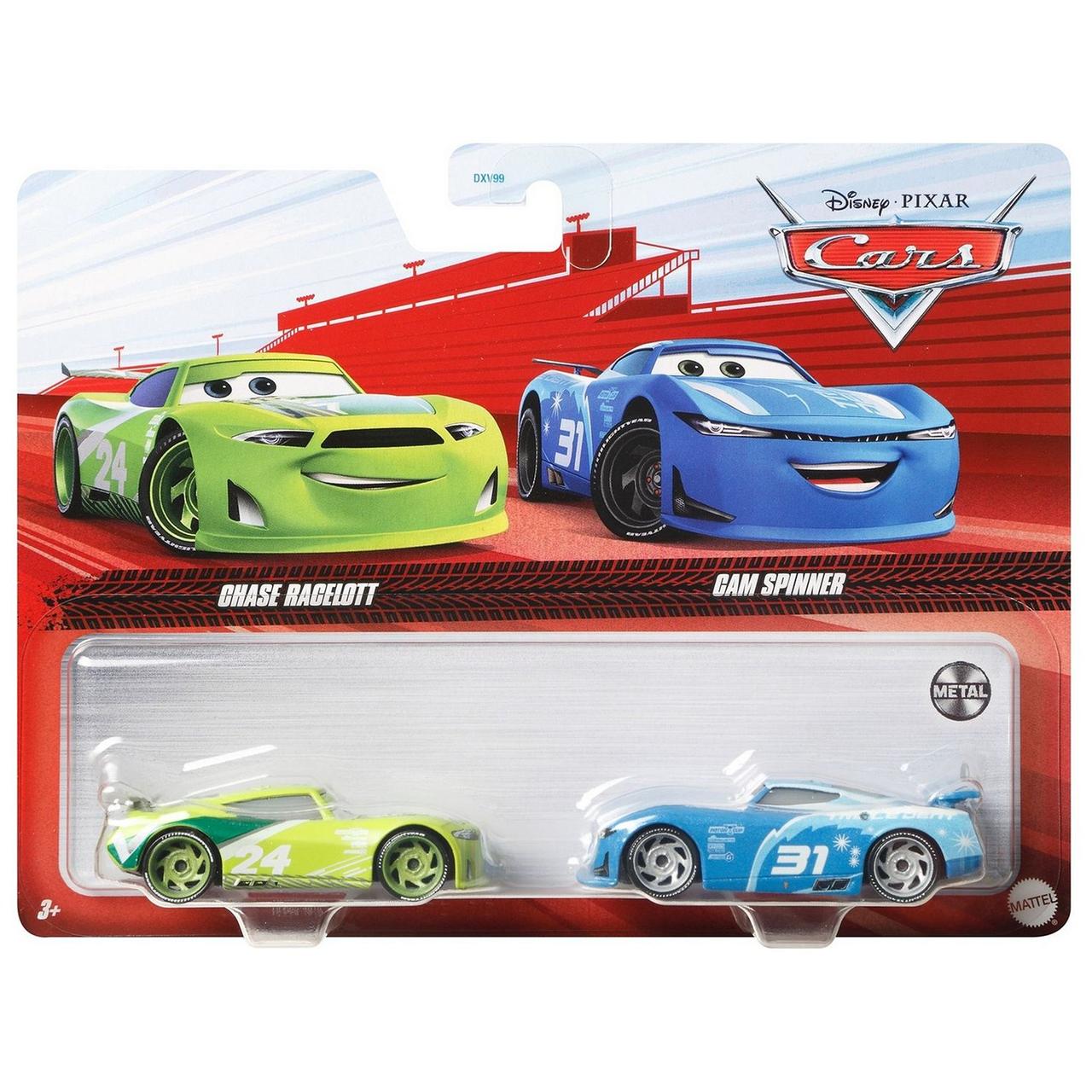 Cars / Тачки Набор Металлических Моделей Чейз Глянцелотт и Кэм Спиннер