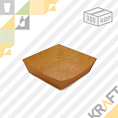 Лоток для картофеля фри,хот-догов 110*110*42 (Eco Tray 550 PK) DoEco(300)